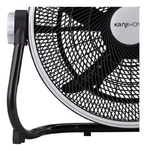 Ventilador Turbo De 20 Pulgadas Kanjihome 5 Aspas Plasticas  - 50.8 Cm - Negro - Negro - Plástico - 5