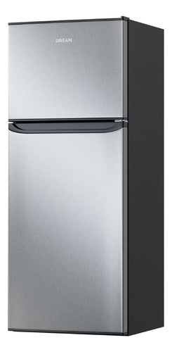 Heladera Con Freezer Ciclica Drean 215 Litros Color Inox Rzd215pvarx0