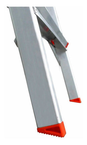 Escalera Aluminio Plegable De 4 Escalones Botafogo 120kg - Aluminio