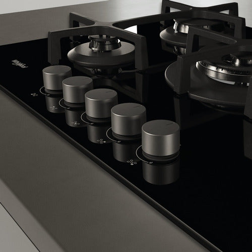 Anafe De Empotrar A Gas Vitrocerámico Whirlpool Goa-7523 Negro