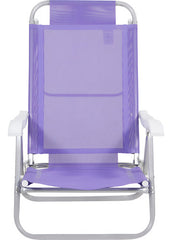 Reposera De 6 Posiciones Bel Sunny Aluminio Pvc Lila Violeta