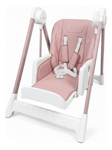Silla De Comer Hamaca Mecedora Bebesit 6690-d Rosa