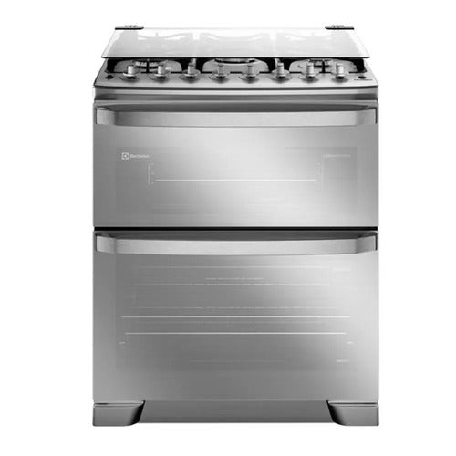 Cocina A Gas Electrolux F5edm De76cm 5 Hornallas Doble Horno