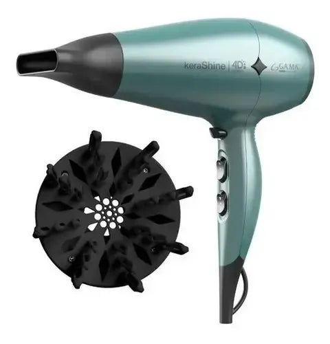 Electro Gama Italy Secador De Cabello Diamond 4d Kerashine 2 Color Turquesa