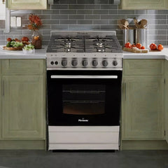 Cocina Florencia De 4 Hornallas 56 Cm Inox 5838s Acero Inox