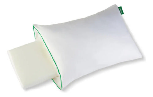 Almohada Cannon Dual Plus 70x50cm Núcleo Extraíble Blanco Blanco