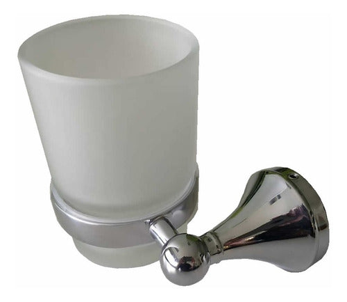 Set Accesorios Baño 6 Piezas Metal Plateado Tm23105 Toallero Jabonera