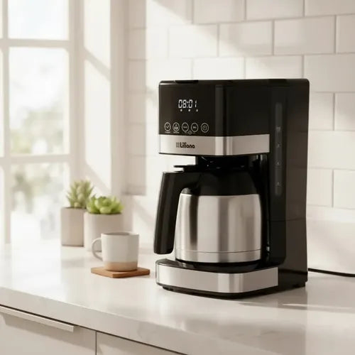 Cafetera Filtro Digital Jarra Inox 1,2l - liliana Ac935 Negro