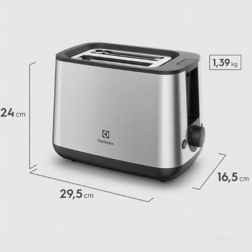 Tostadora Eléctrica Electrolux Ets25 Experience De Acero Inoxidable