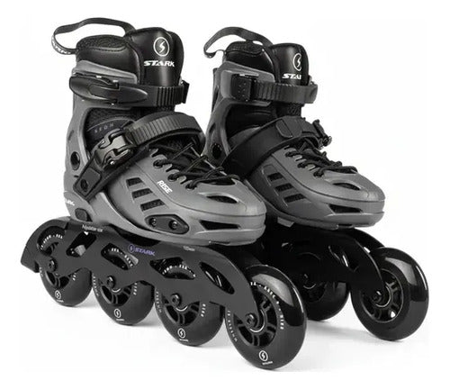 Rollers Stark Rise Grey Talle 39-42 Neon Xl (5761) 39-42 90 Mm Gris Oscuro