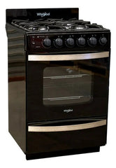 Cocina A Gas Whirlpool Wfn57di Negra Hierro 4 Hornallas 56cm Negro
