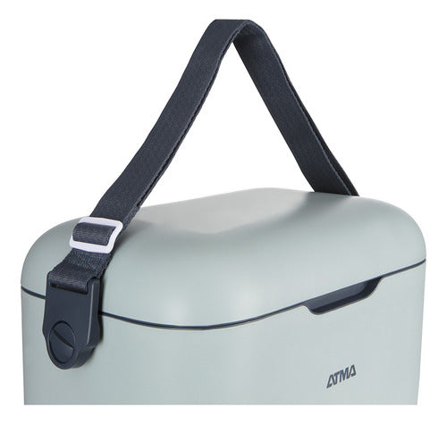 Heladera Conservadora Atma Cag204vp 20lts Verde Grisaceo