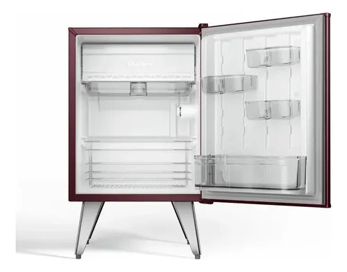 Heladera Whirlpool Retro Vino 76 Lts Marsala Vino