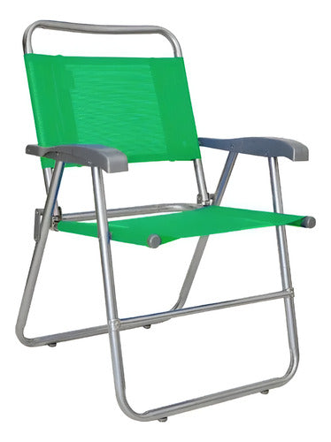 Reposera Plegable Sillon De 1 Posicion Descansar 10006 Verde
