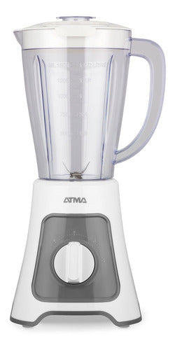 Licuadora De Vaso Atma 1.5 Litros Jarra Plástica Li8445ap 2 Velocidades Color Blanco
