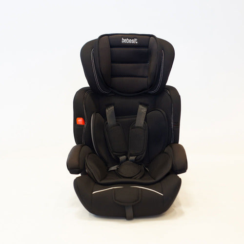 Butaca Booster Bebesit Negro 9024 Isofix Grupo 1-2-3