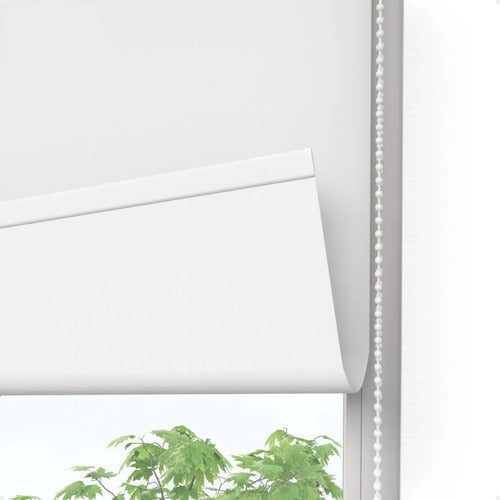 Cortina Roller Blackout Blanca P/ Ventana Vivendi 160 X 220 Blanco
