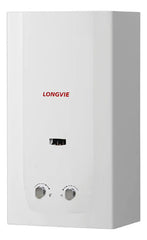 Calefón A Gas Tiro Natural De 14l Longvie Cn514ss Sin Piloto Blanco Gn