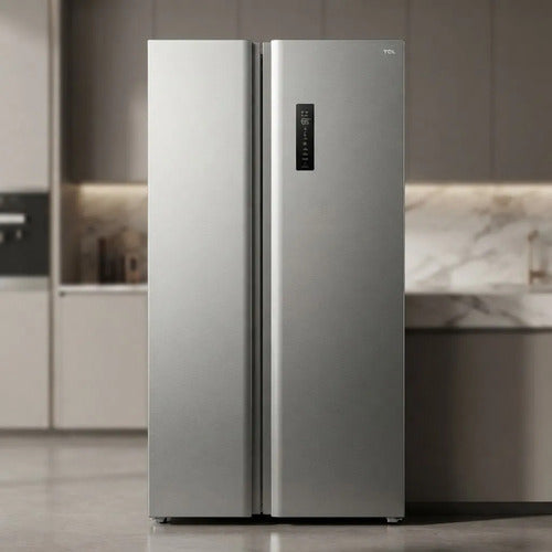 Heladera Side By Side Tcl P520sbn Inverter No Frost Inox Inoxidable