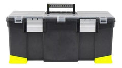 Caja Plástica Porta Herramientas C/ Manija Stanley 22-080 Cs Negro/amarillo