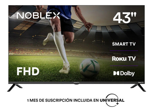 Smart Tv Led 43 Noblex Roku Tv Dr43x3100 Fhd Netflix Disney+
