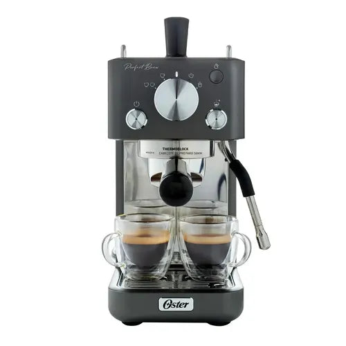 Cafetera Espresso Oster Bvstem7201-054 Perfect Brew 15 Bar Plateado