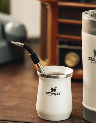 Mate Térmico Stanley Classic 236 Ml Blanco Liso Blanco Liso