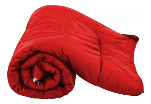 Bolsa Saco De Dormir Camping Individual Aire Libre Rojo