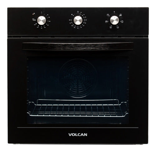 Horno Eléctrico De Empotrar Volcan Hc6ncv De 6 Funciones Negro