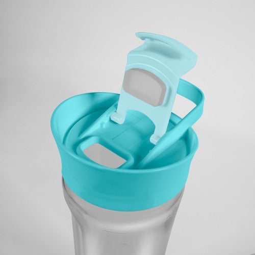Licuadora Portátil Ultracomb Mixer To Go Lc-2203 600 Ml Turquesa Con Jarra De Plástico