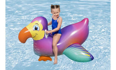 Flotador Para Montar Bestway Dandy Dodo Ride On 141 X 113cm Violeta