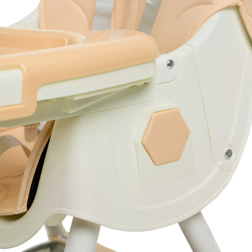 Silla De Comer Reclinable 3 En 1 Bebesit 6651a Beige 15k Css Liso Beige