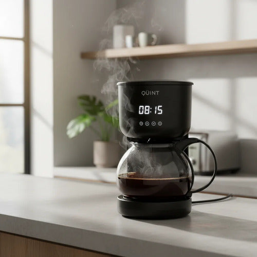 Cafetera De Filtro Quint Digital Qcm2060bd 1,2l 10a12 Tazas Negro