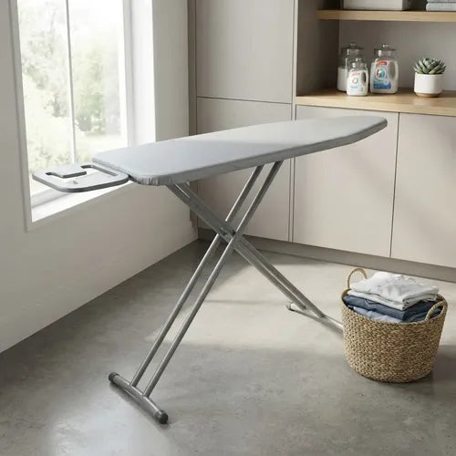 Tabla De Planchar Plegable 141 x 86cm de 6 Alturas Porta Plancha