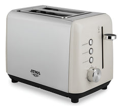 Tostadora Atma Toat21vcp Blanco Ranuras Extra Ancha Vintage Blanco