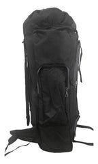 Mochila Para Camping Trekking Outdoor Tm Negra De 90lts Color Negro Diseño De La Tela Liso