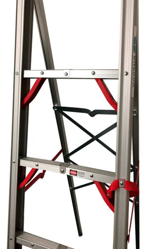 Escalera De Aluminio Articulada Portatil One-box Ob-eto180 Gris