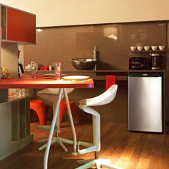 Heladera Bajo Mesada Whirlpool Wra12ck Evox 117lts Inox Gris