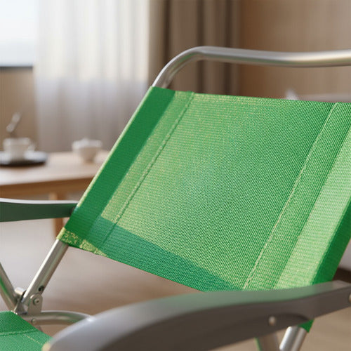 Reposera Plegable Sillon De 1 Posicion Descansar 10006 Verde
