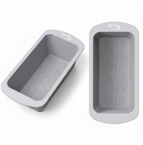 Molde De Silicona Budinera Disney Home Silicona Freidora Gris