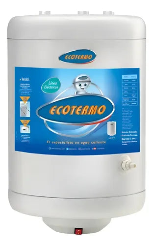 Termotanque Eléctrico Ecotermo Elec 53 Le Ci 49l 1400w. Blanco
