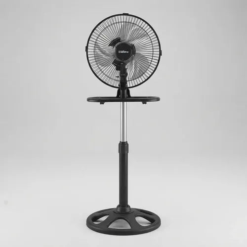 Ventilador De Pie Pared Turbo 3 En 1 Liliana Vp10m 60w 25.4 Cm Negro 3