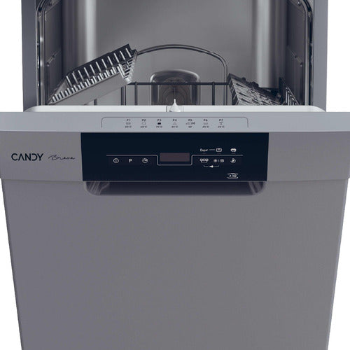 Lavavajillas Candy Cdph2d1047s-12 10 Cubiertos Silver Gris