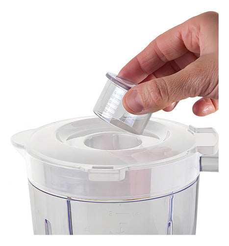 Licuadora Liliana Al451 Tritura Hielo Con Jarra Plastica Cts Color Blanco