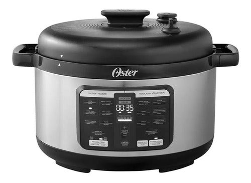 Multiolla Rápida Oster Osckstpcecov57 Ovalada Con 15 Funciones 5.7l Color Acero Inox