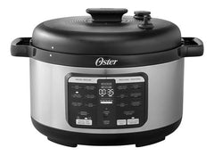 Multiolla Rápida Oster Osckstpcecov57 Ovalada Con 15 Funciones 5.7l Color Acero Inox