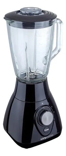 Licuadora Kanji Home 1,5l Jarra De Vidrio 4 Vel. Pica Hielo Color Negro