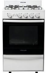 Cocina 87643vm 55cm 4 Hornallas Bl. Volcan Color Blanco Tipo De Conexión Multigas