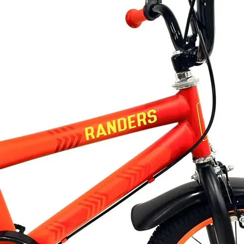 Bicicleta Infantil Randers Bke160f Rojo Rodado 16 Rueditas Naranja 16