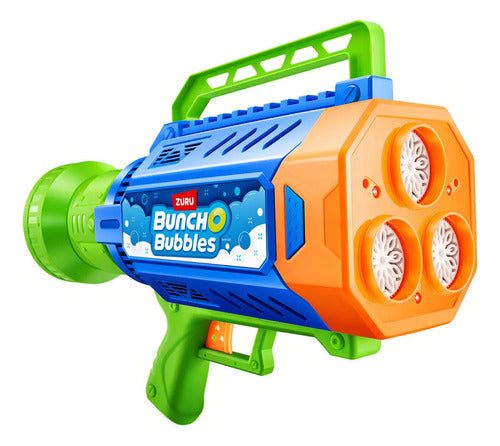 Mega Pistola De Burbujas Zuru Buncho Bubbles Color Azul